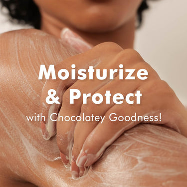 mCaffeine Deep Moisturizing Choco Body Lotion with SPF for Sun Protection (Pack of 2) | All Season Moisturizer for Body with Cocoa Butter & Shea Butter | Non-Sticky Body Lotion for Women & Men (300ml)